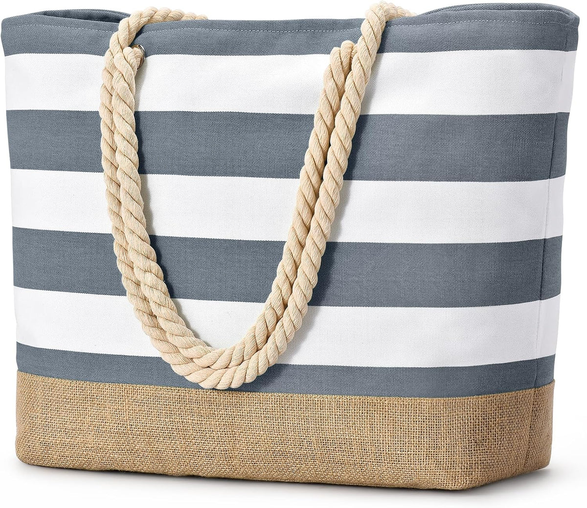 Bolso de playa grande de lona Ortekor con diseño impermeable | Esencial de viaje elegante y resistente a la arena para la diversión del verano