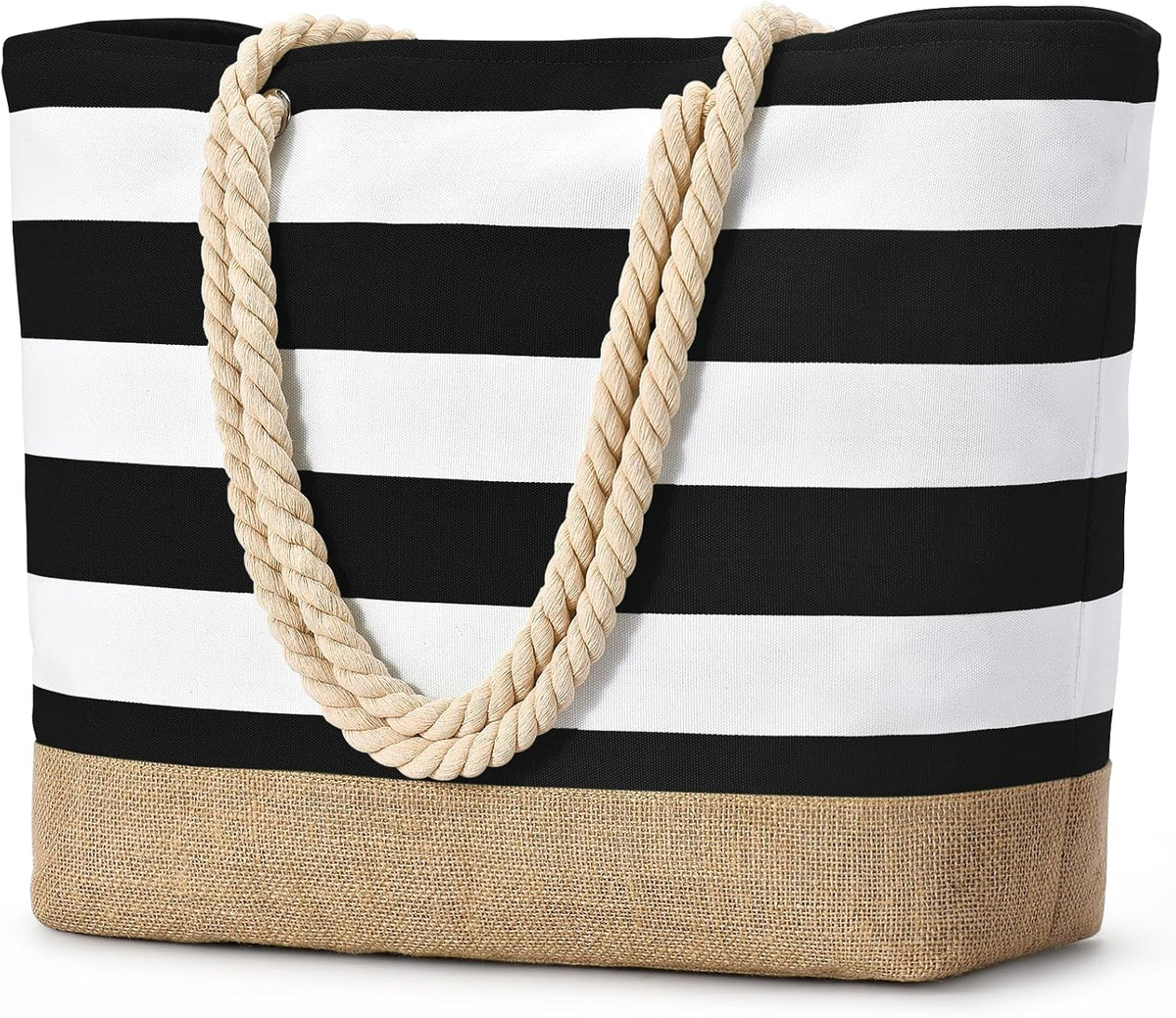 Bolso de playa grande de lona Ortekor con diseño impermeable | Esencial de viaje elegante y resistente a la arena para la diversión del verano