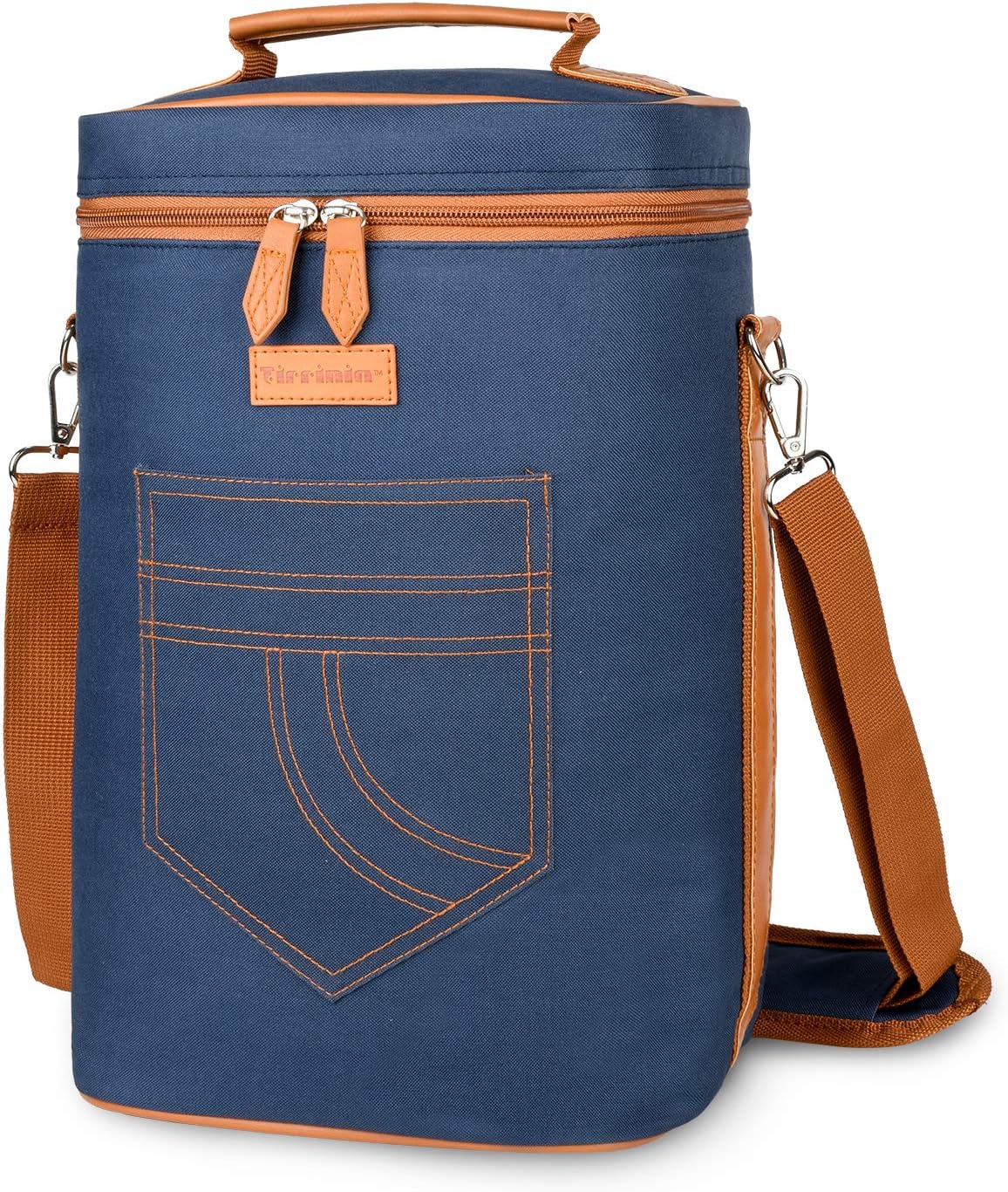 Bolsa térmica para vino con diseño acolchado | Enfriador a prueba de fugas para viajes y fiestas