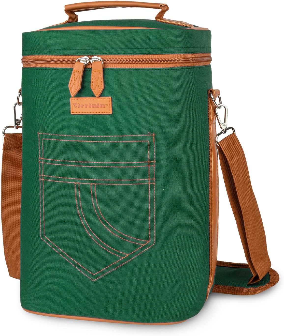Bolsa térmica para vino con diseño acolchado | Enfriador a prueba de fugas para viajes y fiestas