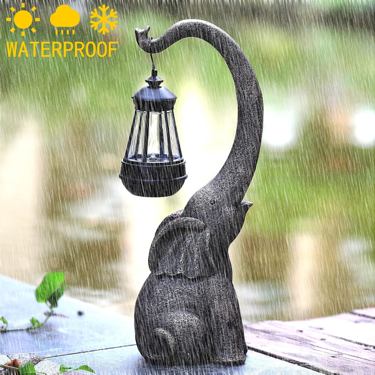 Enchanted Elephant Solar Lamp