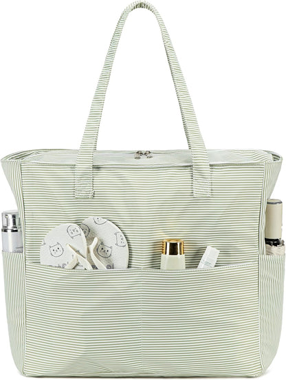 Bolso de playa extragrande con compartimento impermeable, bolso de playa resistente al agua para piscina y natación, bolso tipo tote para viajes