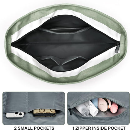 Bolso de playa grande de lona Ortekor con diseño impermeable | Esencial de viaje elegante y resistente a la arena para la diversión del verano
