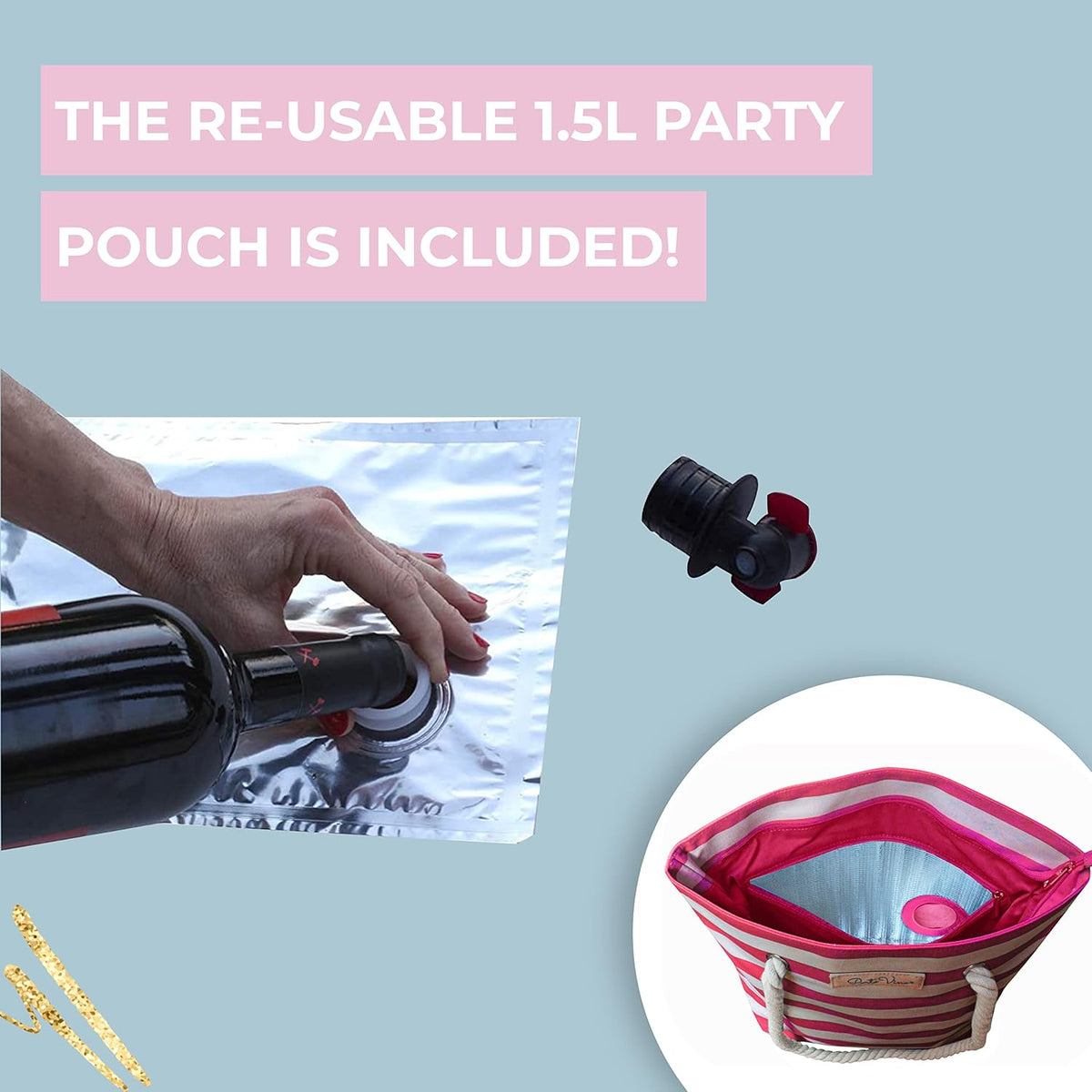 ToteVino™ - Insulated Wine Tote Bag