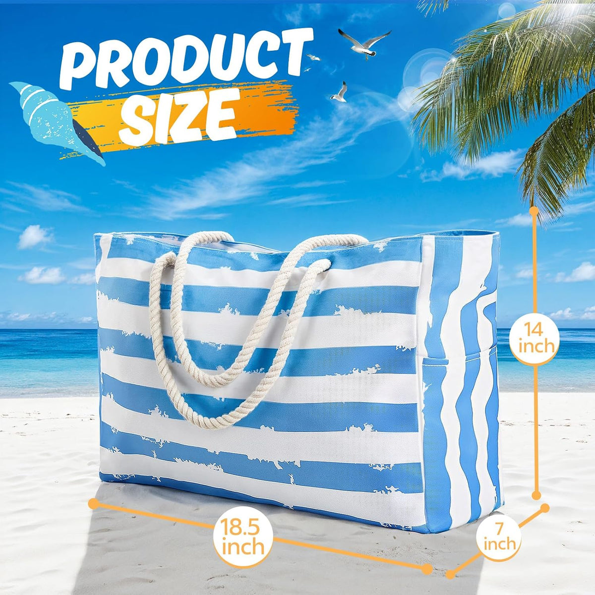Escapada Costera | Bolso de playa grande e impermeable con diseño a prueba de arena | Tote versátil para aventuras familiares al aire libre