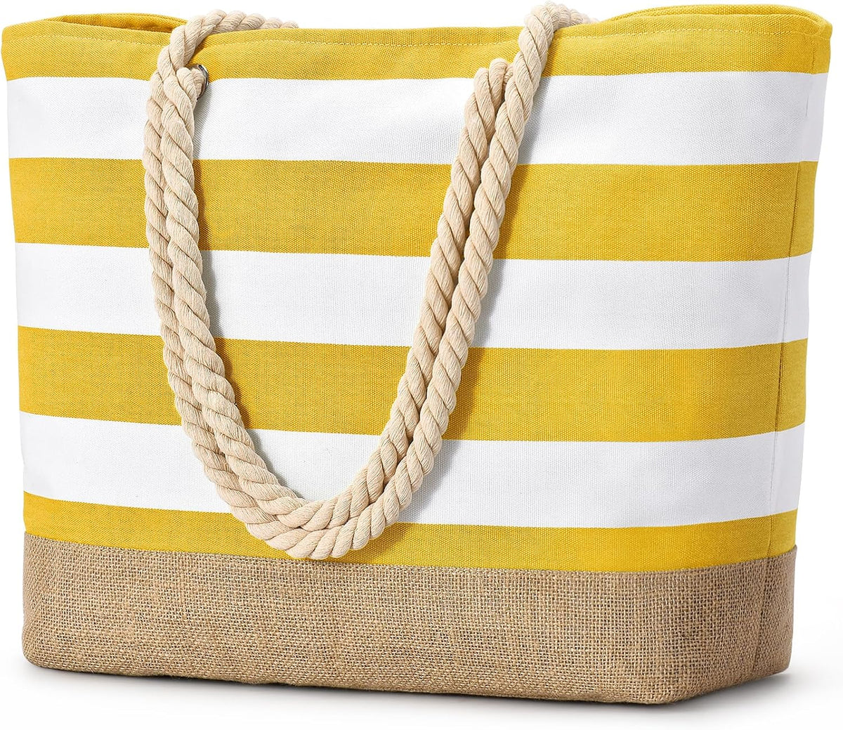 Bolso de playa grande de lona Ortekor con diseño impermeable | Esencial de viaje elegante y resistente a la arena para la diversión del verano