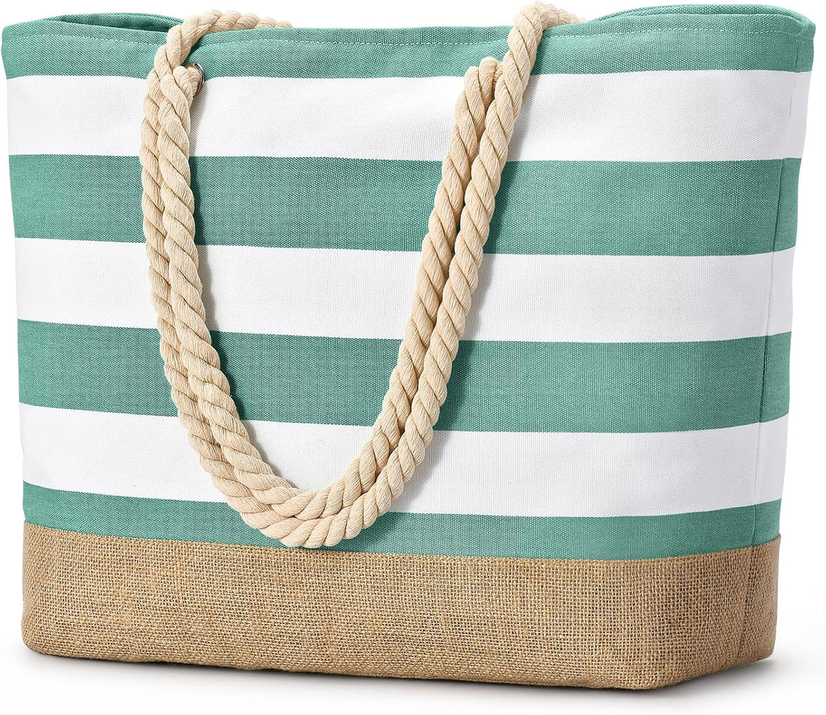 Bolso de playa grande de lona Ortekor con diseño impermeable | Esencial de viaje elegante y resistente a la arena para la diversión del verano