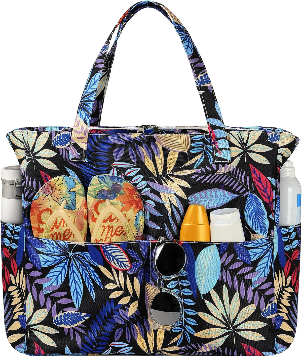 Bolso de playa impermeable Ortekor con cremallera y diseño a prueba de arena | Gran capacidad para viajes y gimnasio