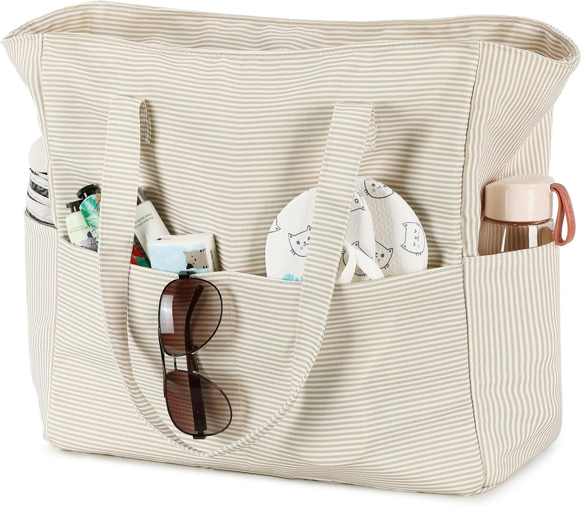 Bolso de playa impermeable Ortekor con compartimento para artículos húmedos | Equipaje de mano extragrande para viajes de fin de semana