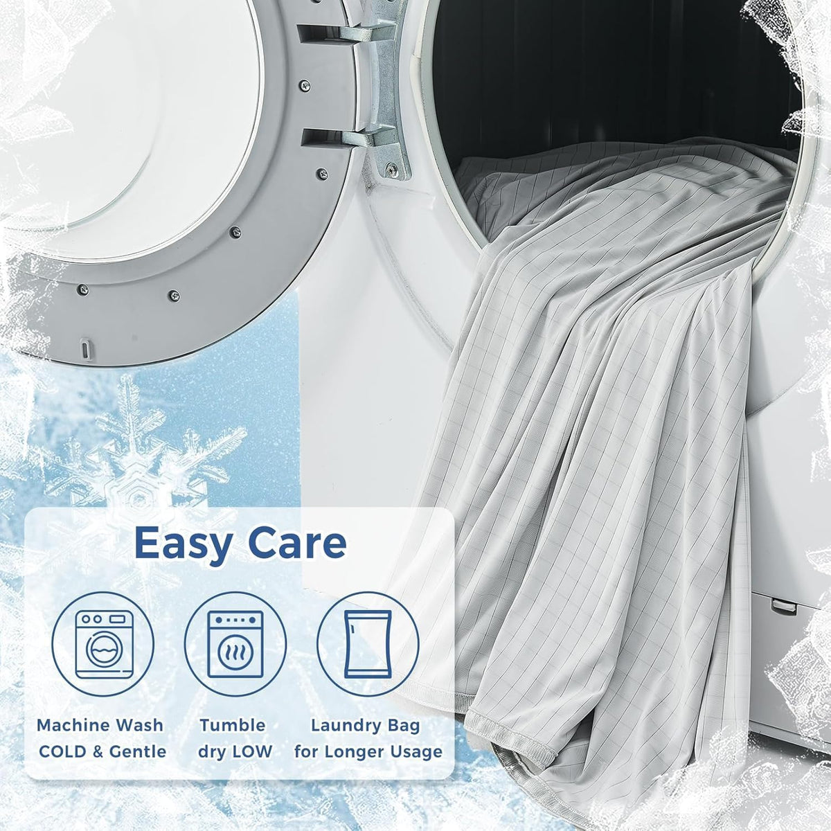 Chill Comfort | Manta refrescante transpirable con diseño de doble cara | Manta ligera para personas calurosas y sudores nocturnos