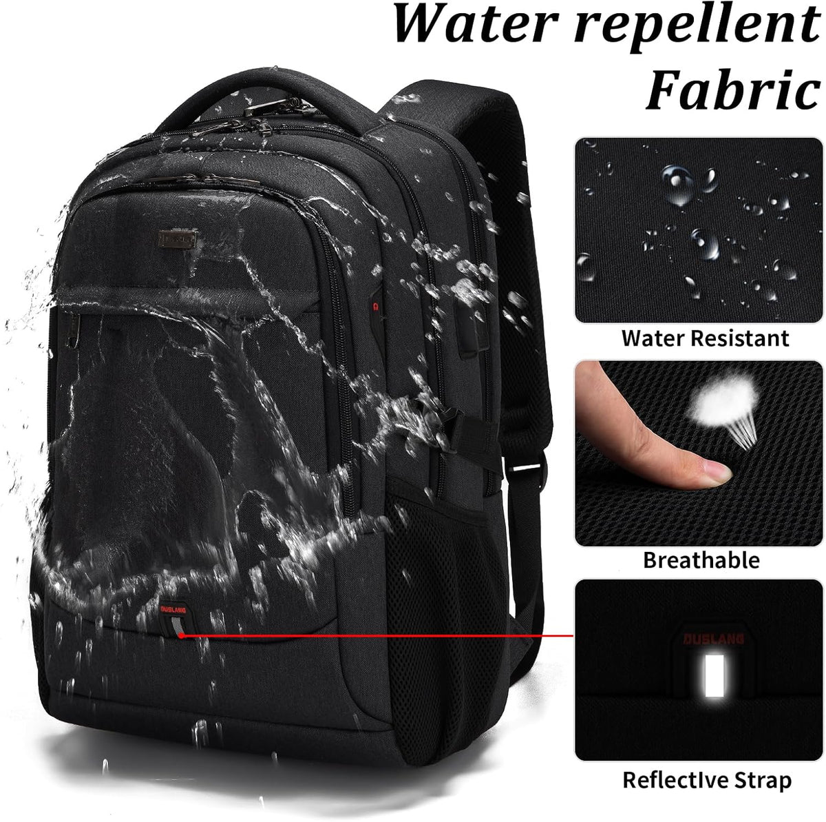 Tech-Ready Laptop Backpack with Charging Port, Anti-Theft Pocket & Multi-Day Compartments for Commute & Travel