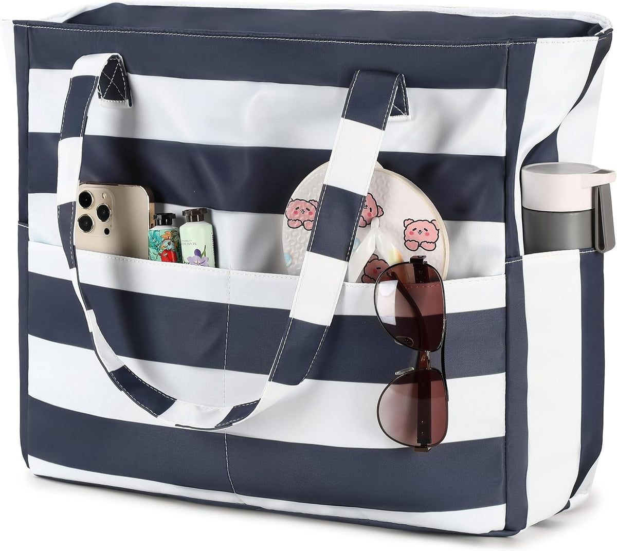 Bolso de playa impermeable Ortekor con compartimento para artículos húmedos | Equipaje de mano extragrande para viajes de fin de semana