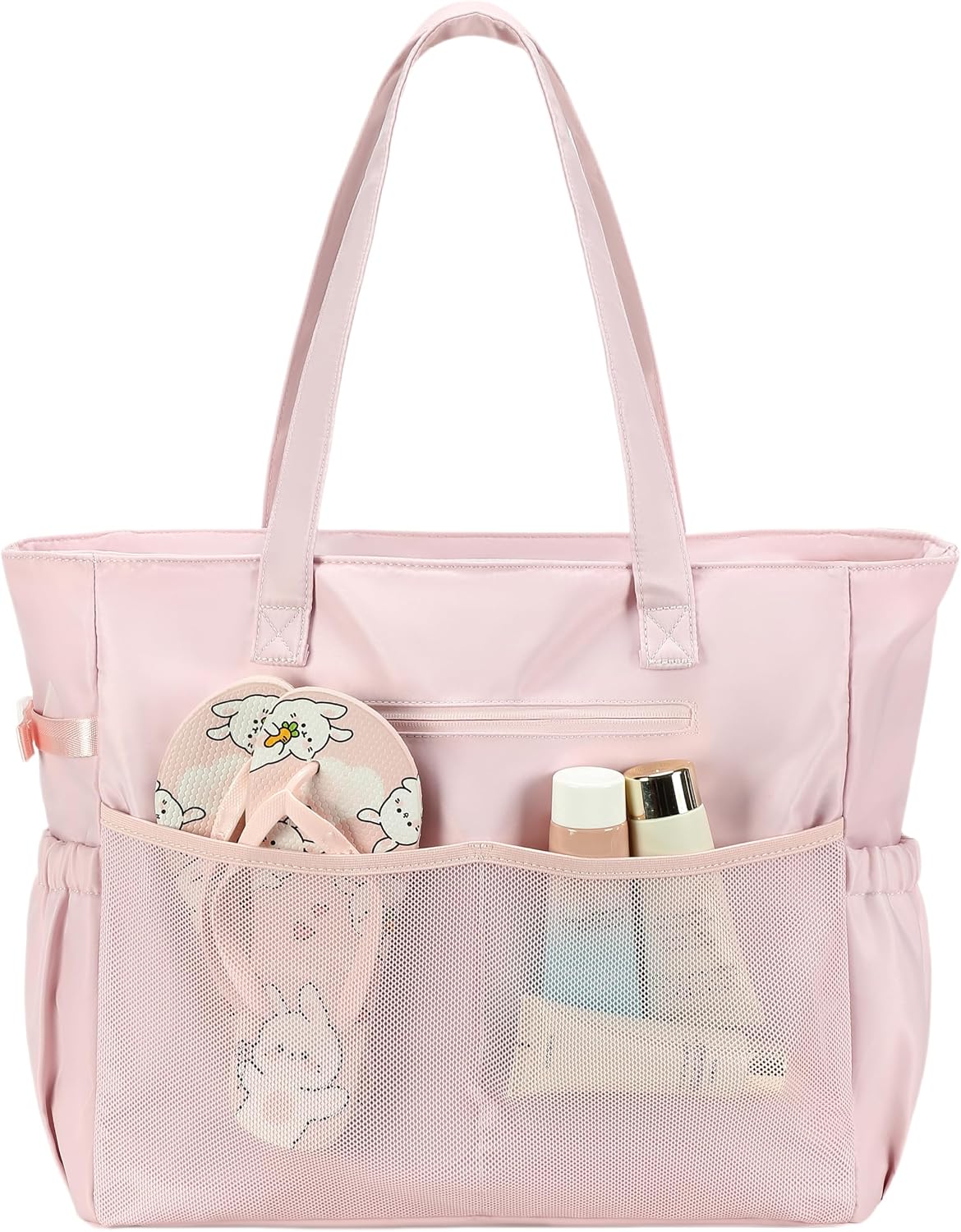 Bolso de playa extragrande con compartimento impermeable, bolso de playa resistente al agua para piscina y natación, bolso tipo tote para viajes