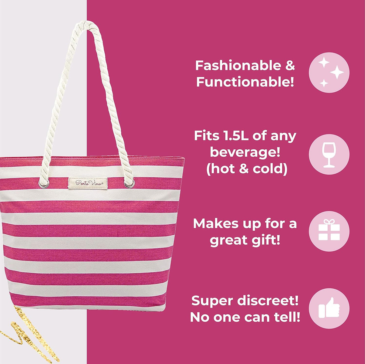 ToteVino™ - Insulated Wine Tote Bag