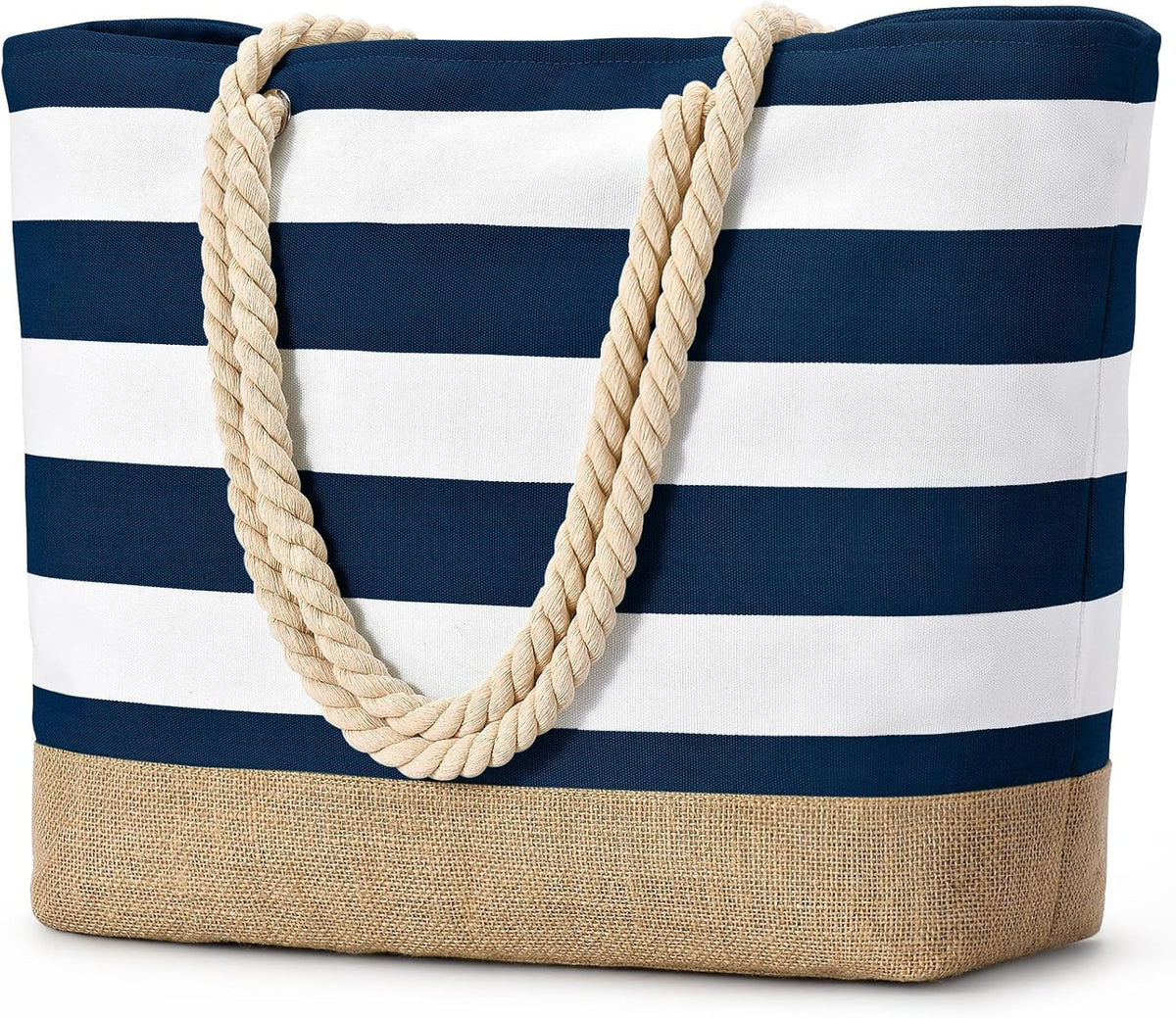 Bolso de playa grande de lona Ortekor con diseño impermeable | Esencial de viaje elegante y resistente a la arena para la diversión del verano
