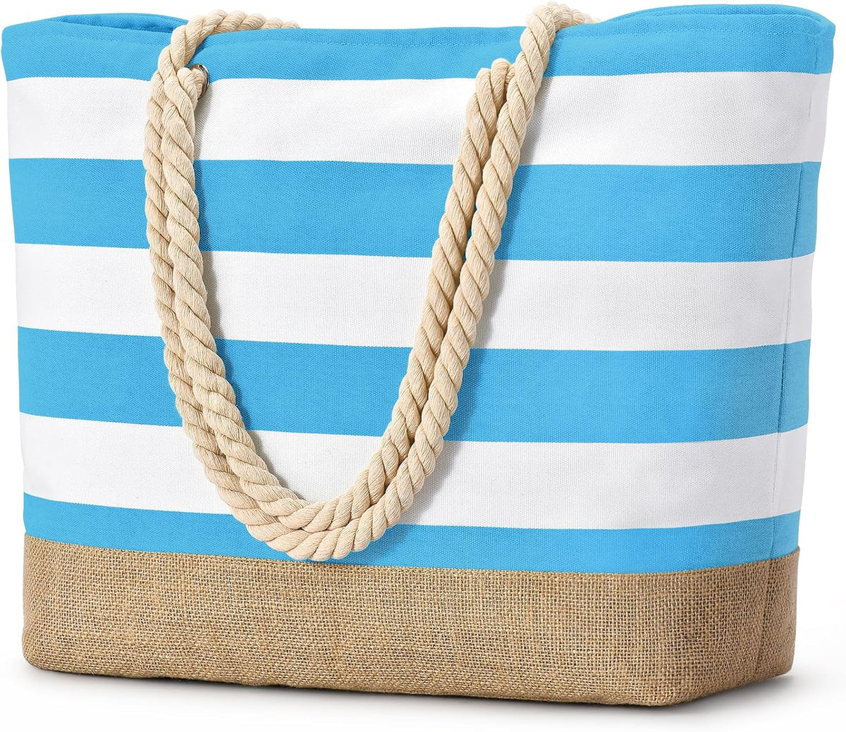Bolso de playa grande de lona Ortekor con diseño impermeable | Esencial de viaje elegante y resistente a la arena para la diversión del verano