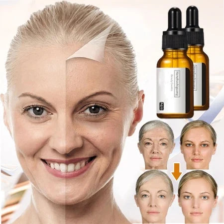 Sérum facial antiedad con vitamina C y ácido hialurónico