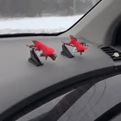 Adorno para tablero de coche, sin batería, flotante, juego de 2