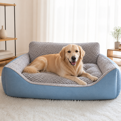 Ortekor Plush High-Back & Thick Padding Pet Sofa Bed