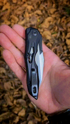 Automatic Utility Knife | Wharncliffe Folding Pocket Knife with Push Button Opening | Compact EDC Knife for Outdoor & Camping