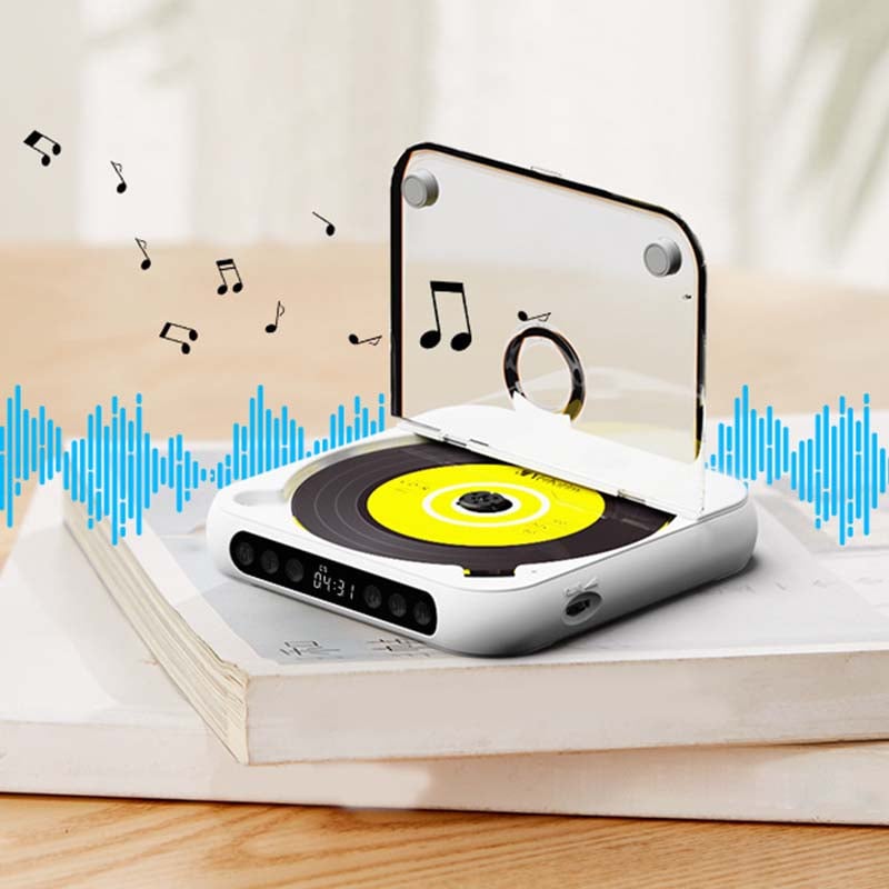 Rechargeable Disc Player with Bluetooth 5.3 Wireless Audio for Home Travel Study Music MP3 CD-R Support 3.5mm Headphone Jack USB-C Charging