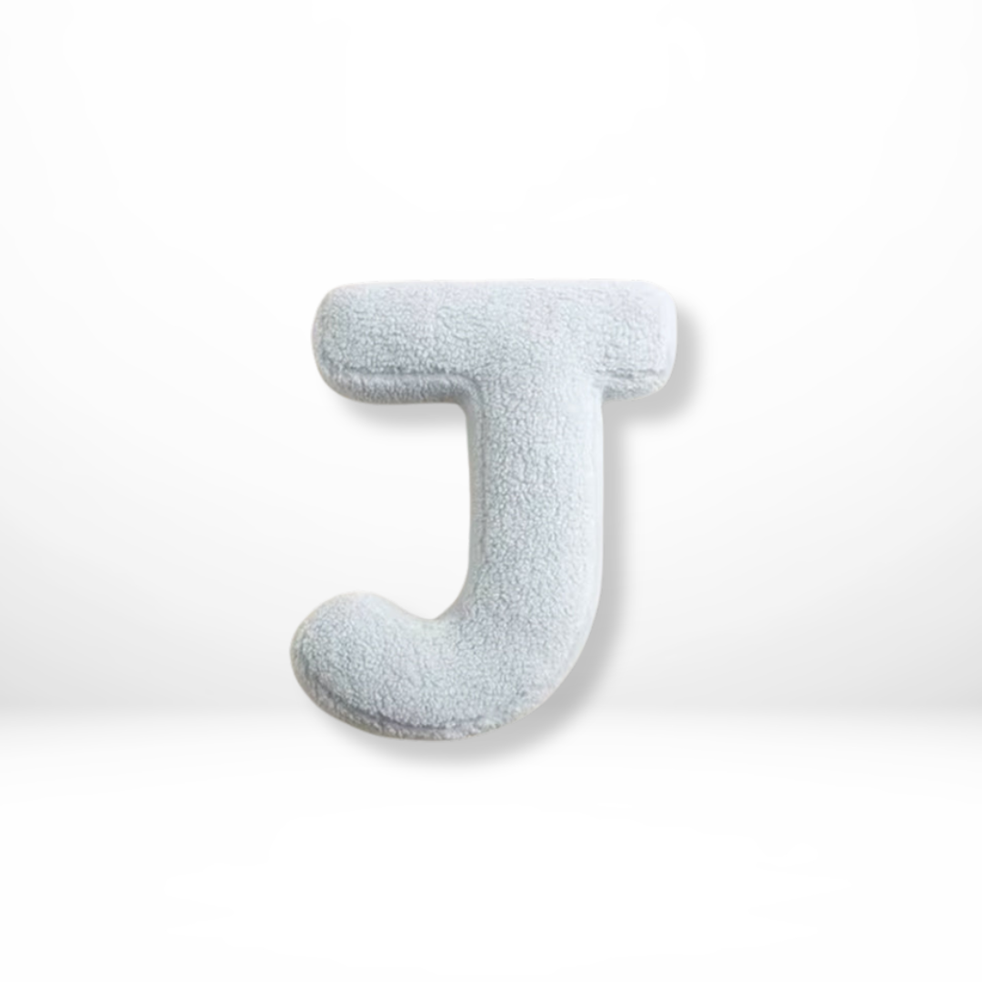 Letter-Shaped Velvet Throw Pillow — Personalized Initial Cushion for Couch, Bed & Nursery Décor