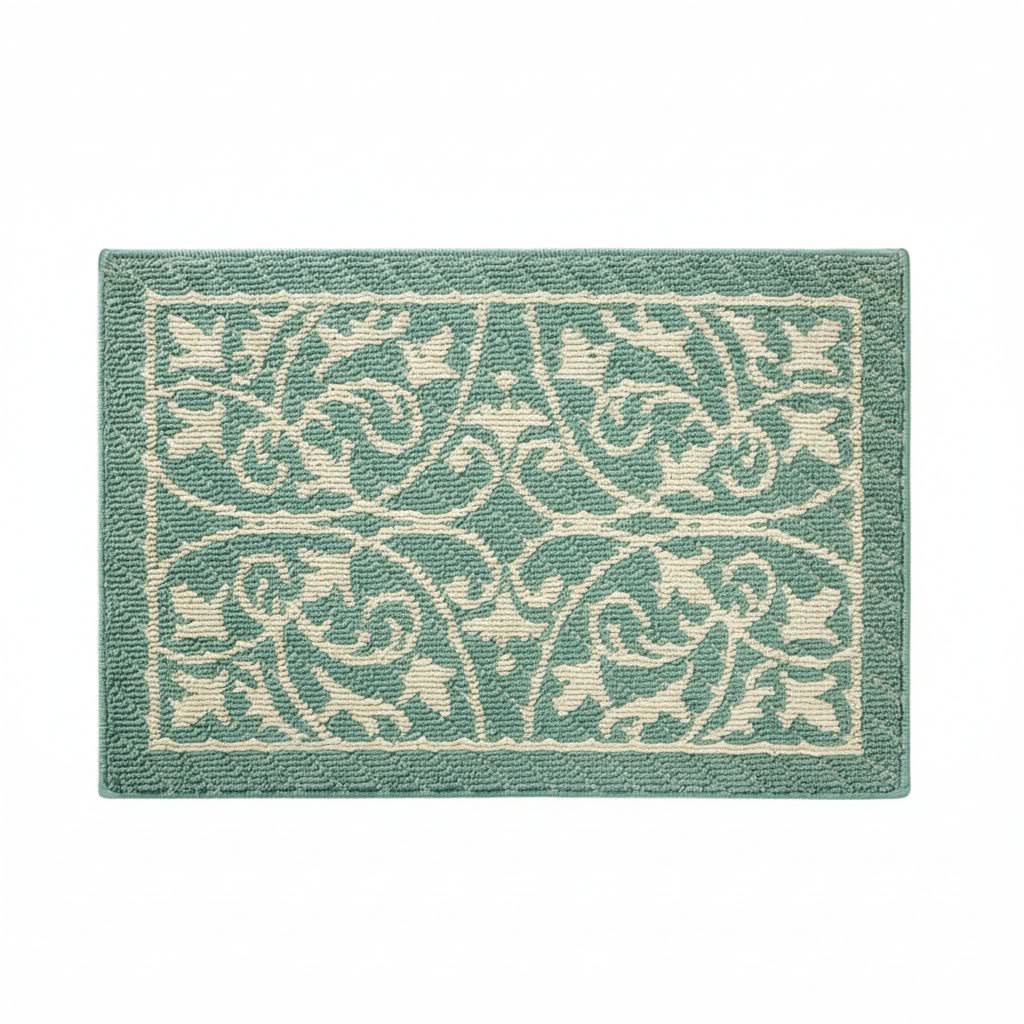 Entryway Mat with Non-Slip Rubber Backing – Low Profile Door Mat for Indoor Use – Traps Dirt & Moisture – Machine Washable