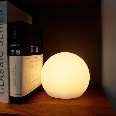 Table Globe Lamp 16-Color LED USB Rechargeable & Remote