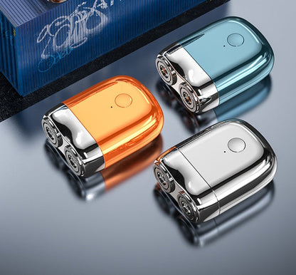 Compact USB Rechargeable Travel Shaver for Men | Cordless Electric Razor for Face & Head | Portable Grooming Kit for Quick Touch-Ups