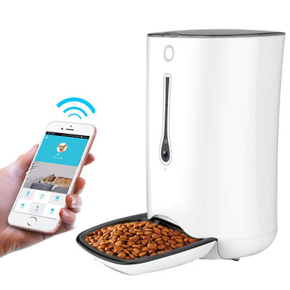 Comedero Inteligente para Mascotas | Comedero Automático con Capacidad de 6L y Videovigilancia | Ideal para Perros y Gatos