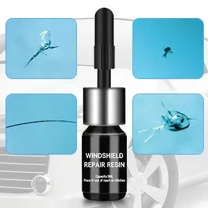 Windshield Crack Repair Kit for Auto Glass and Home Windows DIY Chip Fix Resin Sealer Stops Spreading Damage Car Truck Automotive