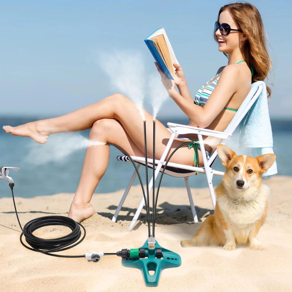 Orion Patio Misting System - Copper, Adjustable Outdoor Cooling Spray