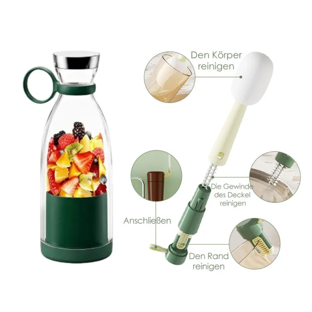 Licuadora personal recargable por USB, botella de 17 oz para batidos de proteínas, licuados, jugos, ideal para llevar, ejercicio, viajes, hogar, oficina y entrenamiento
