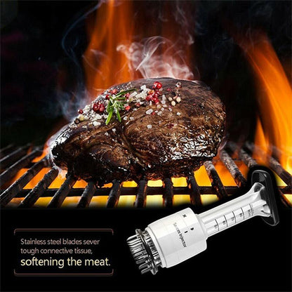 Flavor Injector Syringe Kit with Needles for BBQ, Turkey & Brisket - Stainless Steel