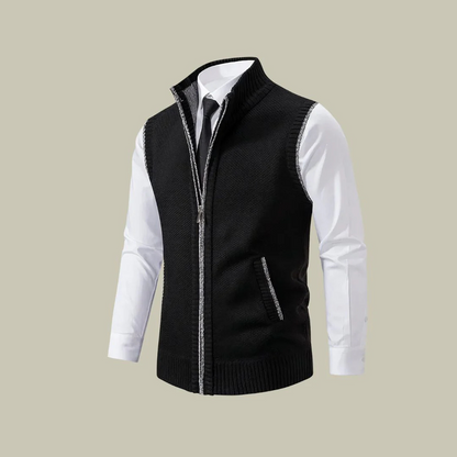 Men's Insulated Zip-Up Vest – Lightweight Layering Sleeveless Jacket for Fall Winter Spring | Tailored Fit Bodywarmer Gilet