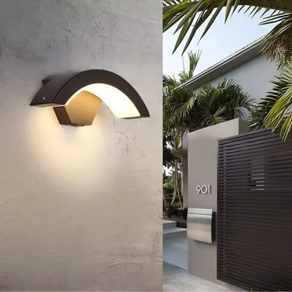 Outdoor Security Light with Motion Sensor | Weather-Resistant LED Wall Sconce for Porch, Patio & Entryway | 18W Automatic Dusk-to-Dawn