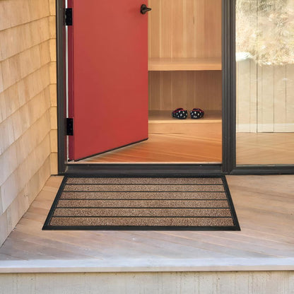 Strive Welcome Mat - Durable Rubber and Grass Fiber, Non-Slip