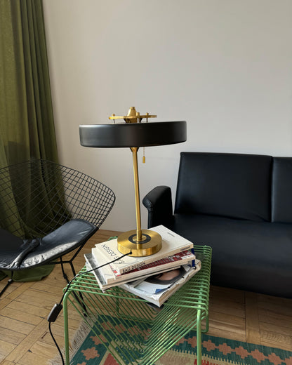 Adjustable Desk Light with Counterweight 10W LED Brass Finish Midcentury Modern Pull Chain Switch for Nightstand Office Home