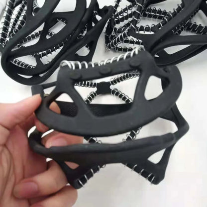 Ice Traction Cleats with Steel Coils for Snow & Ice Walking – Winter Shoe Grips for Men & Women