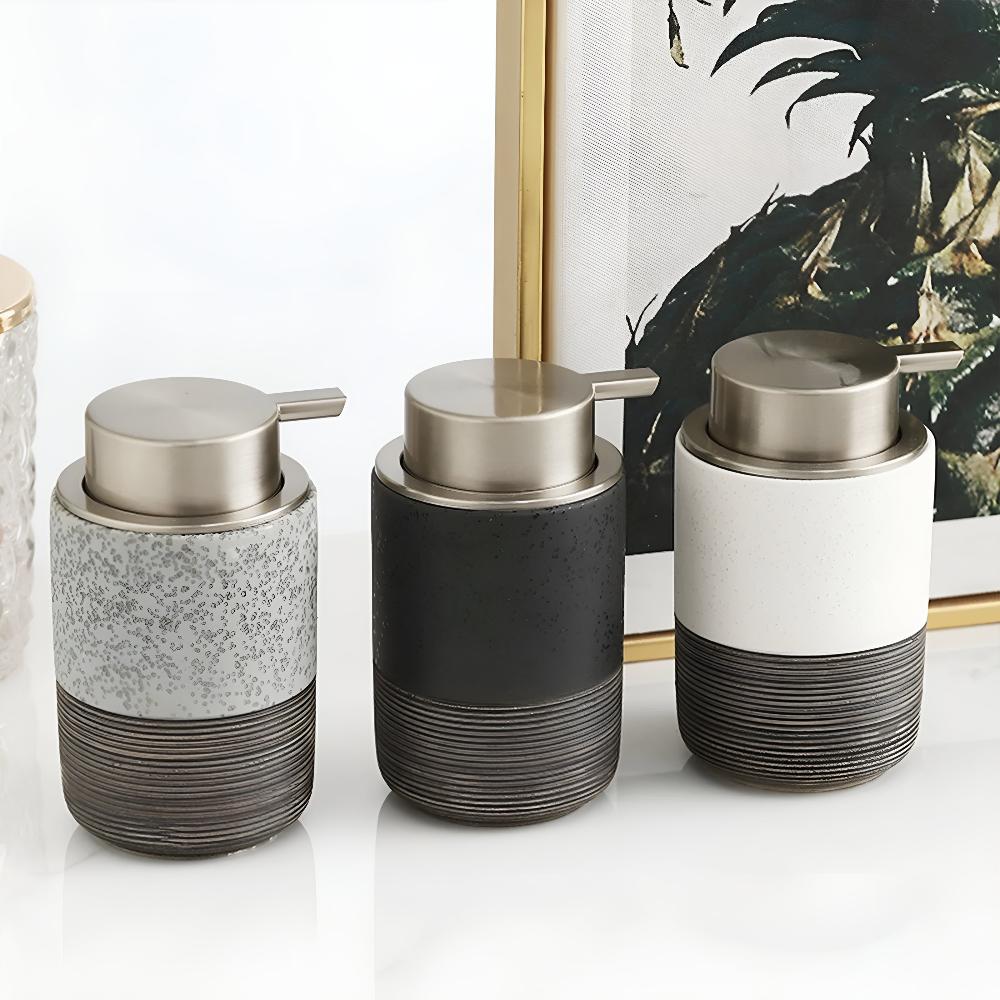 Matelle – Dispensador de jabón de cerámica minimalista