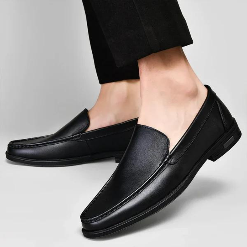 Mocasines de piel auténtica para hombre, zapatos de vestir sin cordones para negocios, eventos informales, bodas, oficina y ocasiones formales, estilo italiano clásico hechos a mano