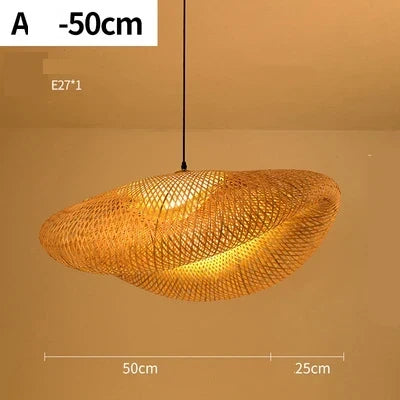 Handwoven Rattan Pendant Light Fixture Natural Woven Ceiling Lamp Rustic Farmhouse Hanging Light for Dining Room Kitchen Island Boho Home
