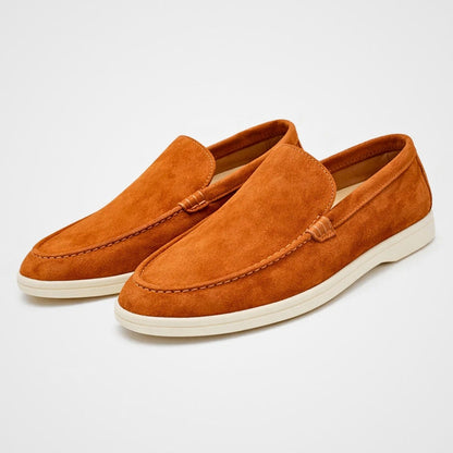Men's Slip-On Loafers Suede-Look Casual Dress Shoes for Everyday Comfort & Style