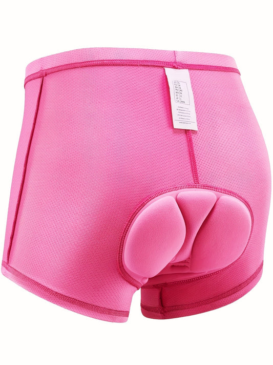 Culotte de ciclismo con acolchado de gel 4D para mujer: ropa interior transpirable para ciclismo de larga distancia, carretera y actividades al aire libre