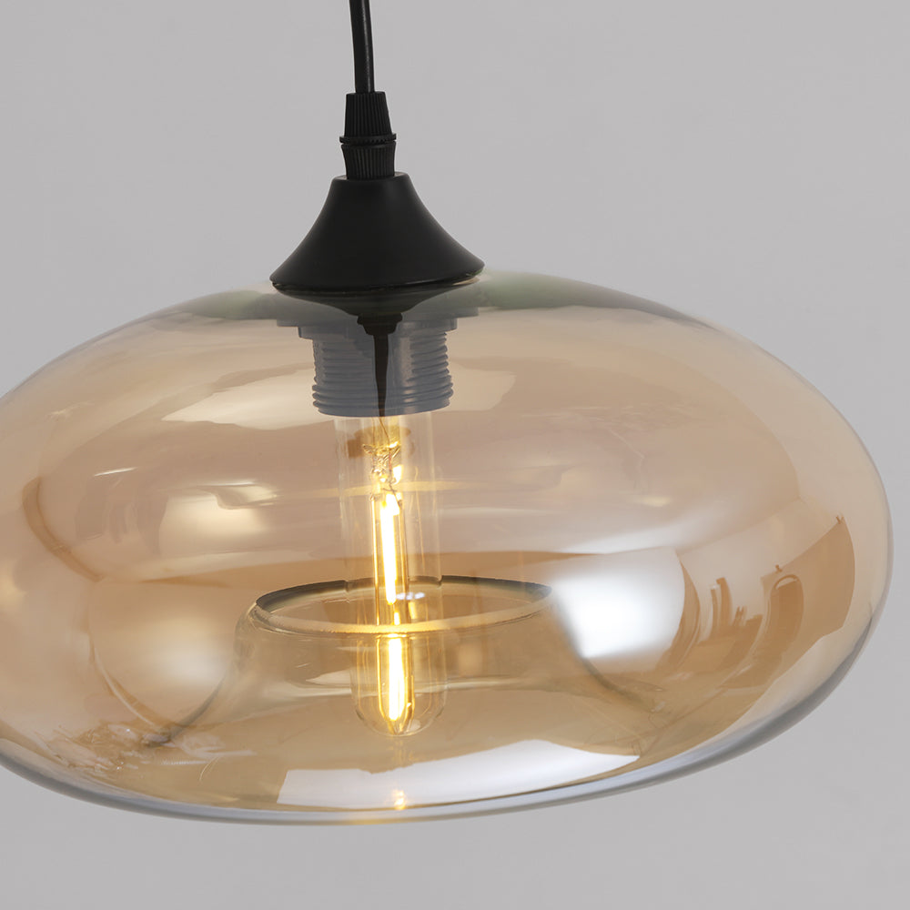 Glass Pendant Light Nordic Modern Hanging Fixture Adjustable Cord Bedroom Dining Living Room E27 LED 110-240V Interior Lighting Decor Vase