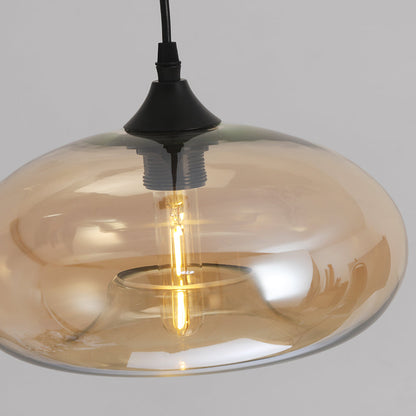 Glass Pendant Light Nordic Modern Hanging Fixture Adjustable Cord Bedroom Dining Living Room E27 LED 110-240V Interior Lighting Decor Vase