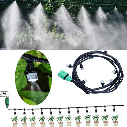 Adjustable Drip Irrigation System – 33 ft Hose with 10 Nozzles – Automatic Plant Watering for Garden Greenhouse & Patio