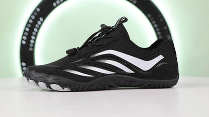 Quick-Dry Water Shoes with Five-Toe Design – Mesh Barefoot Aqua Footwear for Swimming, Hiking & Beach Sports