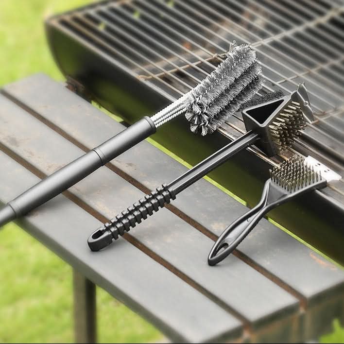 FIRECLEAN – Heavy-Duty Grill Brush Set Outdoor Cooking Tool