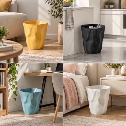 CURVEBIN – Papelera de forma irregular con diseño que ahorra espacio